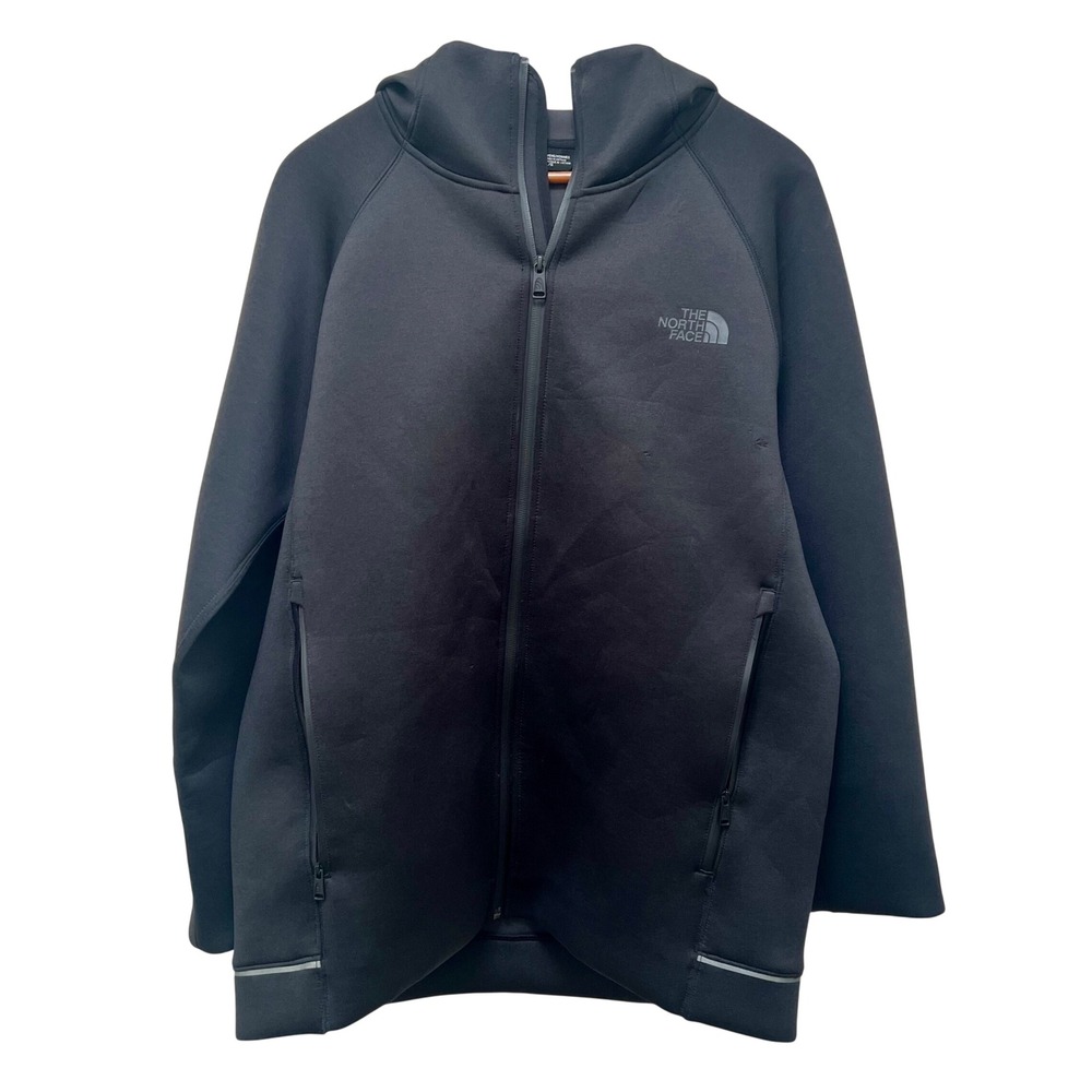 The North Face Mens Black Full Zip Neoprene Style Technical Hoodie L Gorpcore